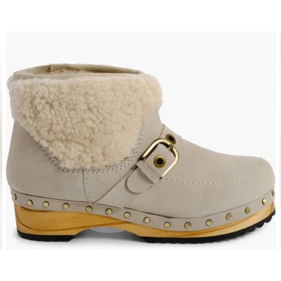 Free People Oak Clog Boots Dust Bunny 9 - Picture 10 of 11